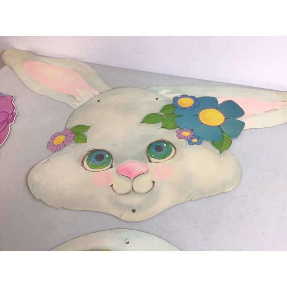 Large Easter Die Cut Cutout Decorations Moveable Arms